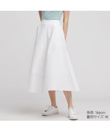 UNIQLO | フロントボタンサーキュラースカート（丈標準76～80cm）(スカート)