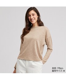 UNIQLO | ストレッチスラブボートネックＴ（長袖）(Tシャツ/カットソー)