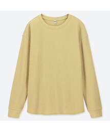 UNIQLO | ワッフルクルーネックT（長袖）(Tシャツ/カットソー)