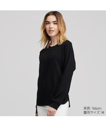 UNIQLO | ワッフルクルーネックT（長袖）(Tシャツ/カットソー)