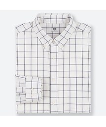 UNIQLO | エクストラファインコットンブロードチェックシャツ（ボタンダウン・長袖）(シャツ/ブラウス)