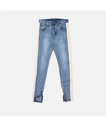 STORES.jp | ILLCOMMONS LINE ZIP DENIM BLUE（イルコモンズ　ラインジップデニム　ジーンズ）(その他パンツ)