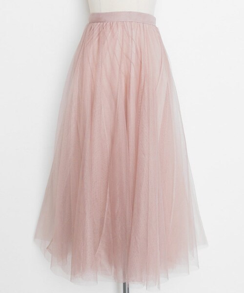 DHOLIC（ディーホリック）の「Aラインロングチュールスカート（スカート・レディース・ホワイト/ブルー/ブラック/ブラウン/ピンク・FREE）」の5枚目の写真