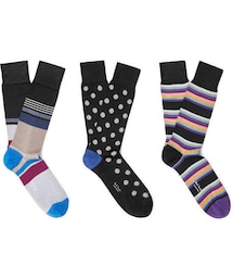 Paul Smith | Paul Smith Three-Pack Cotton-Blend Socks(ソックス/靴下)