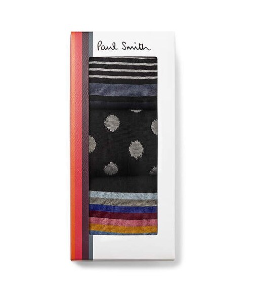Paul Smith(ポールスミス)の「Paul Smith Three-Pack Cotton-Blend Socks(ソックス/靴下・メンズ・multi・One Size)」の2枚目の写真