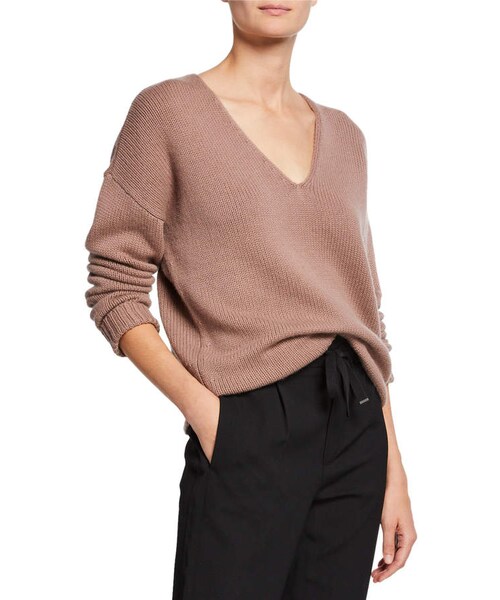 theory（セオリー）の「Theory Relaxed V-Neck Cashmere Pullover ...