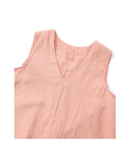 URBAN RESEARCH DOORS（アーバンリサーチドアーズ）の「リネン切替ノースリーブブラウス（トップス・レディース・ピンクベージュ/シロ/ダークネイビー・one）」の11枚目の写真