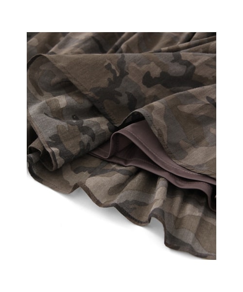 URBAN RESEARCH DOORS（アーバンリサーチドアーズ）の「カモフラギャザースカート（スカート・レディース・カーキ/ブラウン・one）」の10枚目の写真