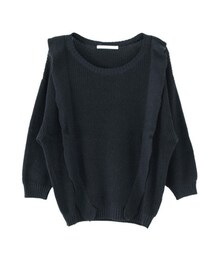 KBF | フリル付ニット(トップス)
