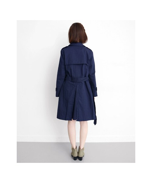 KBF（ケイビーエフ）の「トレンチコート（ジャケット/アウター・レディース・ネイビー/カーキ/ベージュ・one）」の8枚目の写真