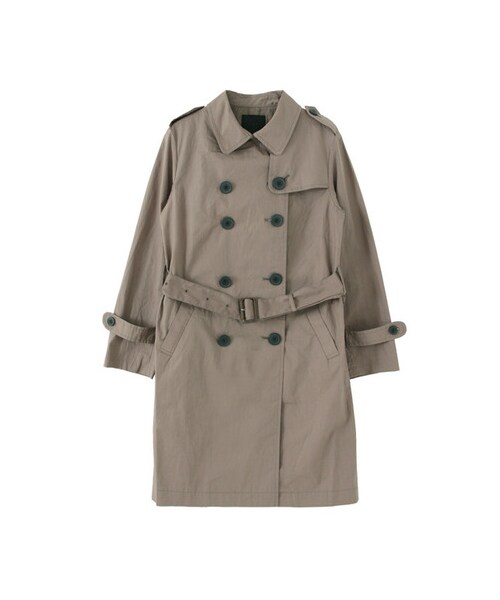 KBF（ケイビーエフ）の「トレンチコート（ジャケット/アウター・レディース・ネイビー/カーキ/ベージュ・one）」の2枚目の写真