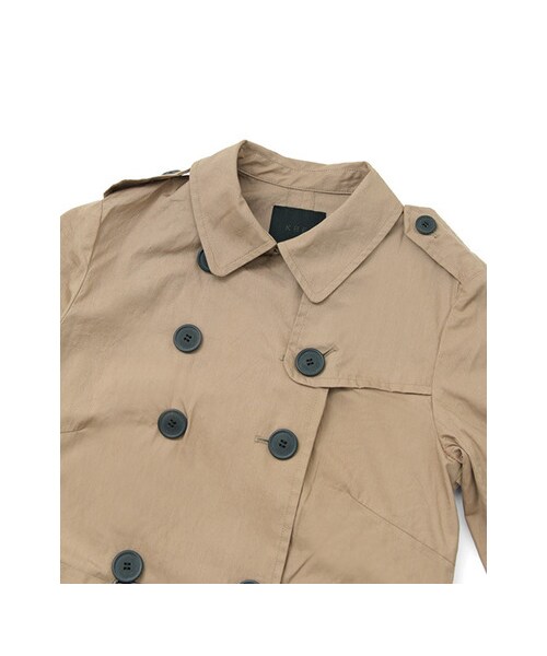 KBF（ケイビーエフ）の「トレンチコート（ジャケット/アウター・レディース・ネイビー/カーキ/ベージュ・one）」の9枚目の写真