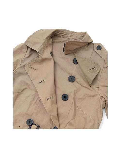 KBF（ケイビーエフ）の「トレンチコート（ジャケット/アウター・レディース・ネイビー/カーキ/ベージュ・one）」の11枚目の写真