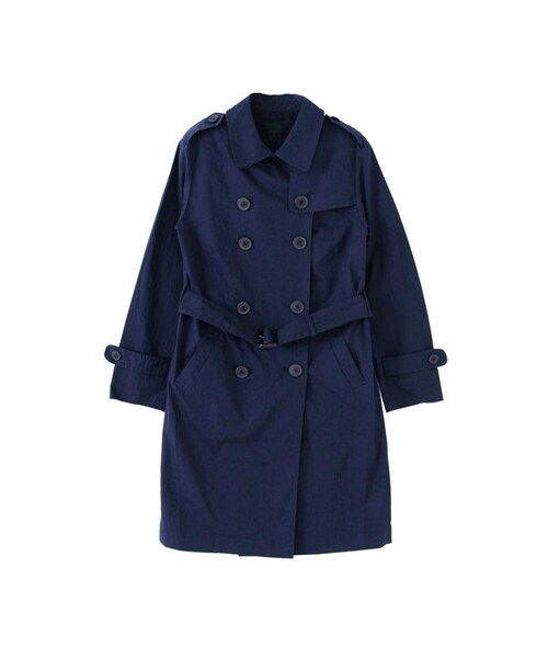 KBF（ケイビーエフ）の「トレンチコート（ジャケット/アウター・レディース・ネイビー/カーキ/ベージュ・one）」の3枚目の写真