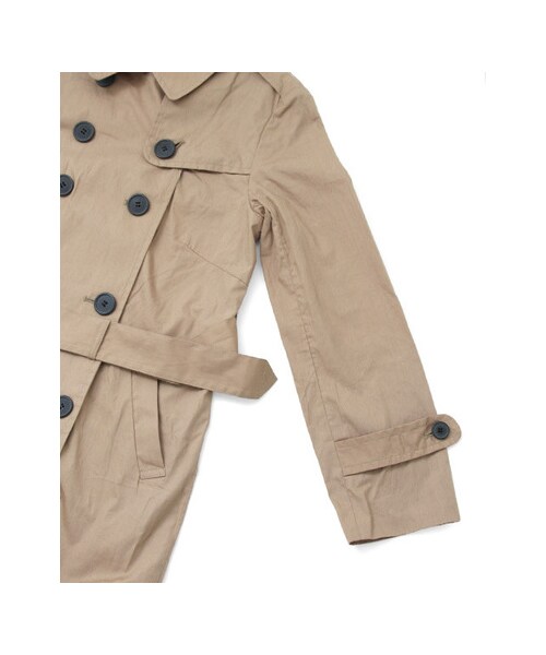 KBF（ケイビーエフ）の「トレンチコート（ジャケット/アウター・レディース・ネイビー/カーキ/ベージュ・one）」の12枚目の写真