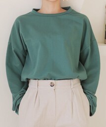 DHOLIC | 裏起毛ラウンドTシャツ(Tシャツ/カットソー)