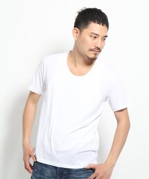 GLOBAL WORK | スーピマテンジクＵネックＴ(トップス)