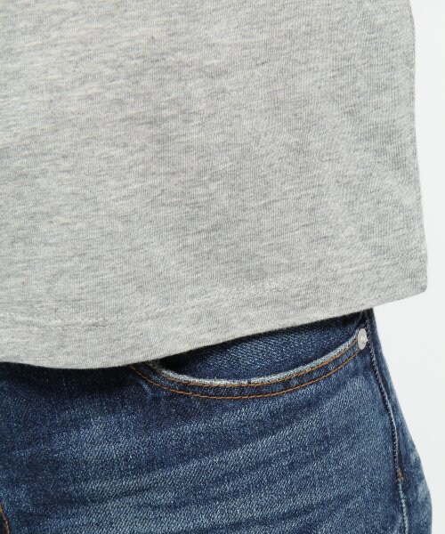 GLOBAL WORK（グローバルワーク）の「スーピマテンジクＵネックＴ（トップス・メンズ・ブルー85/ホワイト05/ブラック09/グリーン72/グレー15・Ｌ/Ｍ/Ｓ/ＸＬ）」の10枚目の写真