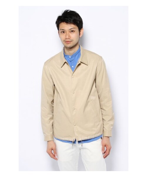 EDIFICE(エディフィス)の「C/PEシャンブレーギャバコーチJK(その他ブルゾン・メンズ・ネイビー/ベージュ・44/46/48)」の3枚目の写真