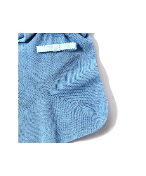 ANTIPAST（アンティパスト）の「ANTIPAST リボンショート丈ソックス（レッグウェア・レディース・イエロー/ブルー A/ホワイト・フリー）」の4枚目の写真