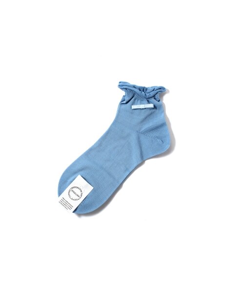 ANTIPAST（アンティパスト）の「ANTIPAST リボンショート丈ソックス（レッグウェア・レディース・イエロー/ブルー A/ホワイト・フリー）」の2枚目の写真