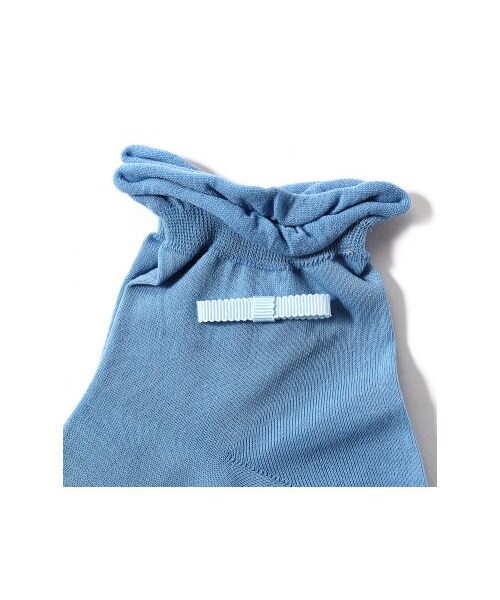 ANTIPAST（アンティパスト）の「ANTIPAST リボンショート丈ソックス（レッグウェア・レディース・イエロー/ブルー A/ホワイト・フリー）」の6枚目の写真