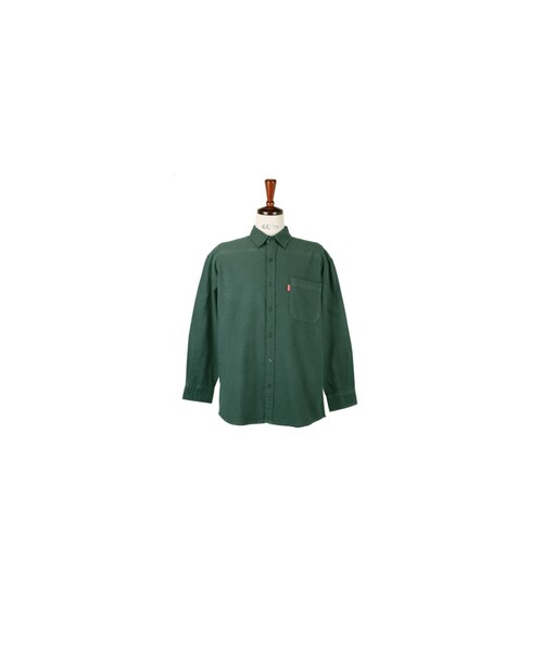FitUs（フィットアース）の「ワンポケット無地シャツ（シャツ/ブラウス・レディース・ホワイト/ブラウン/ブルー/グリーン/ブラック・M(2)S-M/L(3)M-L）」の4枚目の写真