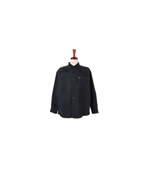 FitUs（フィットアース）の「ワンポケット無地シャツ（シャツ/ブラウス・レディース・ホワイト/ブラウン/ブルー/グリーン/ブラック・M(2)S-M/L(3)M-L）」の2枚目の写真