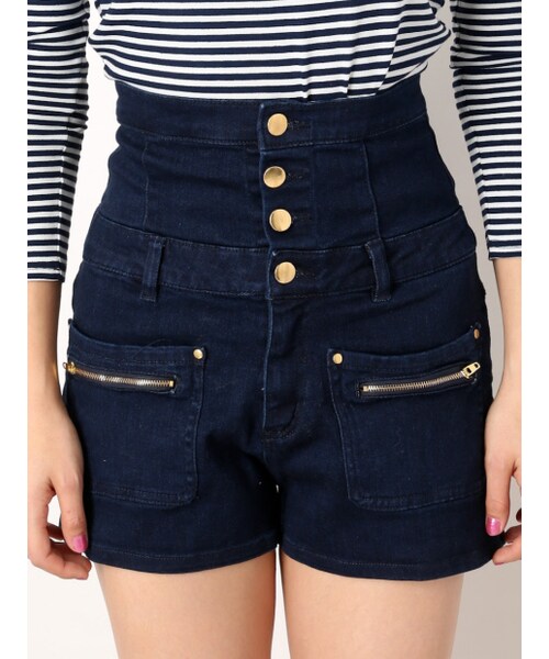 NOMINE（ノミネ）の「ハイウエストショート/S（パンツ・レディース・black/blue/navy・0/1/2）」の7枚目の写真