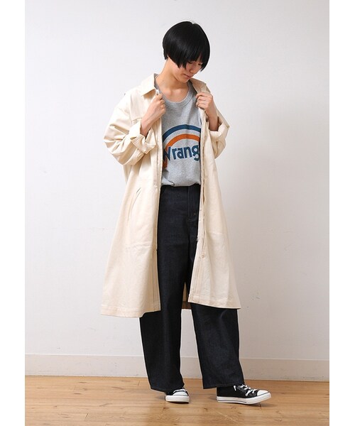 Ne-net(ネネット)の「ネ・ネット / SP Wrangler BOTTOM / パンツ(パンツ・レディース・off white 01○02○/navy 01○02○・サイズ,ウエスト,ヒップ,股上,股下,腿幅,裾幅,01,72,92,32.5,66,35,26,02,75,98,33,69,35.5,26,)」の17枚目の写真