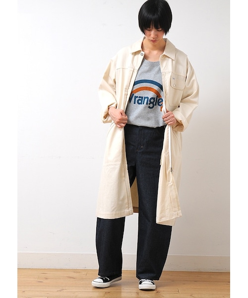 Ne-net(ネネット)の「ネ・ネット / SP Wrangler BOTTOM / パンツ(パンツ・レディース・off white 01○02○/navy 01○02○・サイズ,ウエスト,ヒップ,股上,股下,腿幅,裾幅,01,72,92,32.5,66,35,26,02,75,98,33,69,35.5,26,)」の16枚目の写真