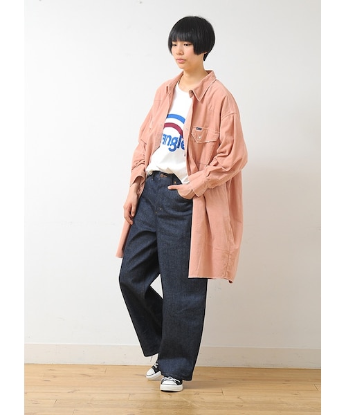 Ne-net(ネネット)の「ネ・ネット / SP Wrangler BOTTOM / パンツ(パンツ・レディース・off white 01○02○/navy 01○02○・サイズ,ウエスト,ヒップ,股上,股下,腿幅,裾幅,01,72,92,32.5,66,35,26,02,75,98,33,69,35.5,26,)」の19枚目の写真