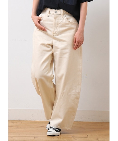 Ne-net(ネネット)の「ネ・ネット / SP Wrangler BOTTOM / パンツ(パンツ・レディース・off white 01○02○/navy 01○02○・サイズ,ウエスト,ヒップ,股上,股下,腿幅,裾幅,01,72,92,32.5,66,35,26,02,75,98,33,69,35.5,26,)」の9枚目の写真
