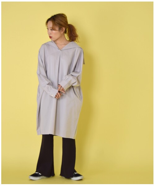 w closet（ダブルクローゼット）の「セーラーカラーシャツワンピース