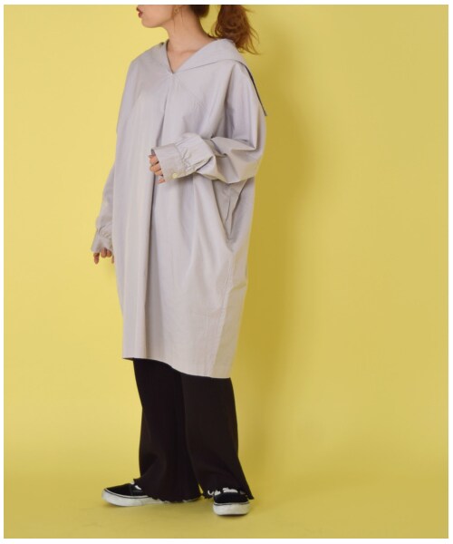 w closet（ダブルクローゼット）の「セーラーカラーシャツワンピース