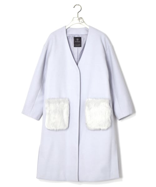 w closet（ダブルクローゼット）の「エコウールノーカラーファー