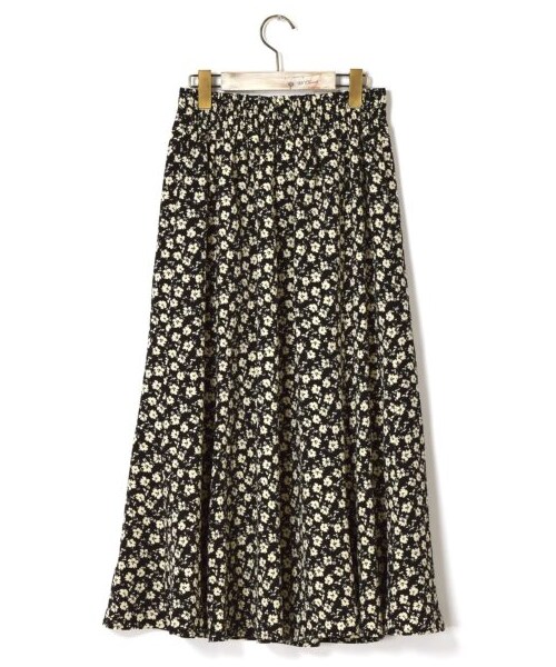 w closet(ダブルクローゼット)の「花柄プリントマーメイドスカート(スカート・レディース・オフホワイト/ベージュ/ブラック・FREE)」の7枚目の写真
