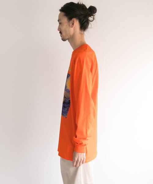 BOW WOW（バウワウ）の「BOWWOW BOWSAUR Jr LONG-SLEEVE T-SHIRTS（トップス・メンズ・ORANGE/PURPLE・M/L/XL）」の6枚目の写真