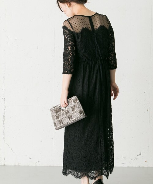 Chaco（チャコ）の「Chaco ドットチュール×パネルレースドレス（ワンピース/ドレス・レディース・D/GREEN/BLUEGRAY/BLACK/WINERED・FREE）」の19枚目の写真