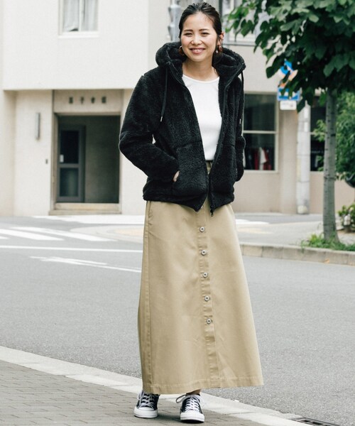 【すーさん☆】Champion 別注シェルパフリースハイジップパーカー Champion（チャンピオン）の「Champion 別注シェルパフリースハイ