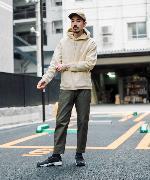 champion×DOORS 別注RWフーデッドスウェット L BLACK(検)チャンピオン パーカー URBAN RESEARCH DOORS（アーバンリサーチドアーズ）の「Champion×DOORS