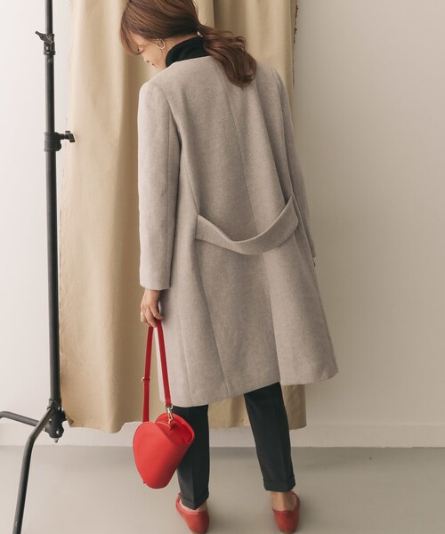 URBAN RESEARCH DOORS（アーバンリサーチドアーズ）の「ウール2WAYフードコート（ジャケット/アウター・レディース・NAVY/GREGE/LIGHT BEIGE/CAMEL・one）」の17枚目の写真