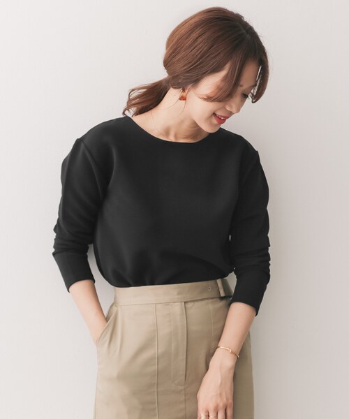 URBAN RESEARCH DOORS(アーバンリサーチドアーズ)の「バックグログランテーププルオーバー(トップス・レディース・COCOA/BLACK・one)」の5枚目の写真