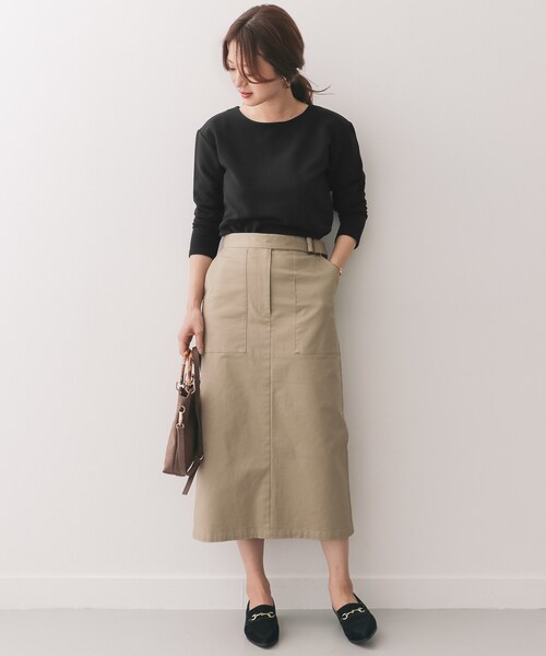 URBAN RESEARCH DOORS(アーバンリサーチドアーズ)の「バックグログランテーププルオーバー(トップス・レディース・COCOA/BLACK・one)」の6枚目の写真