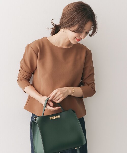 URBAN RESEARCH DOORS(アーバンリサーチドアーズ)の「バックグログランテーププルオーバー(トップス・レディース・COCOA/BLACK・one)」の3枚目の写真