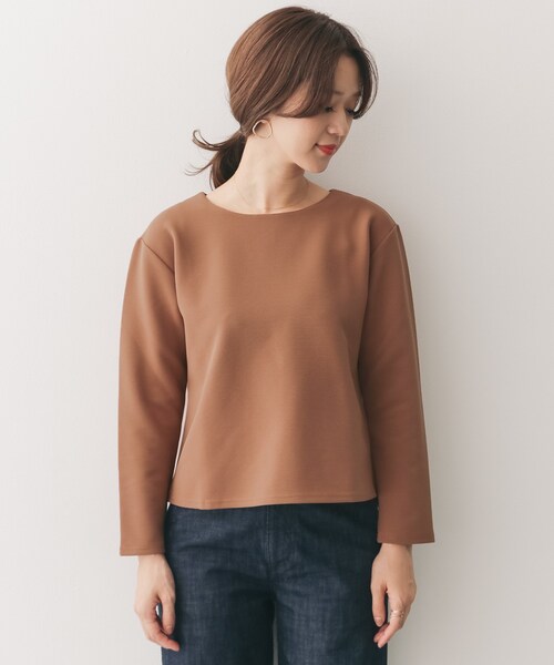 URBAN RESEARCH DOORS(アーバンリサーチドアーズ)の「バックグログランテーププルオーバー(トップス・レディース・COCOA/BLACK・one)」の7枚目の写真