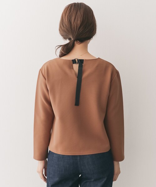 URBAN RESEARCH DOORS(アーバンリサーチドアーズ)の「バックグログランテーププルオーバー(トップス・レディース・COCOA/BLACK・one)」の9枚目の写真