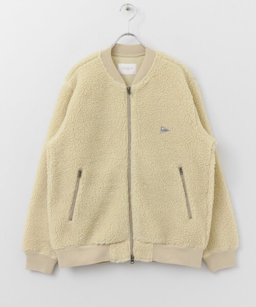 URBAN RESEARCH DOORS（アーバンリサーチドアーズ）の「ボアフリースブルゾン（ジャケット/アウター・メンズ・D.Beige/Charcoal・38/40）」の13枚目の写真