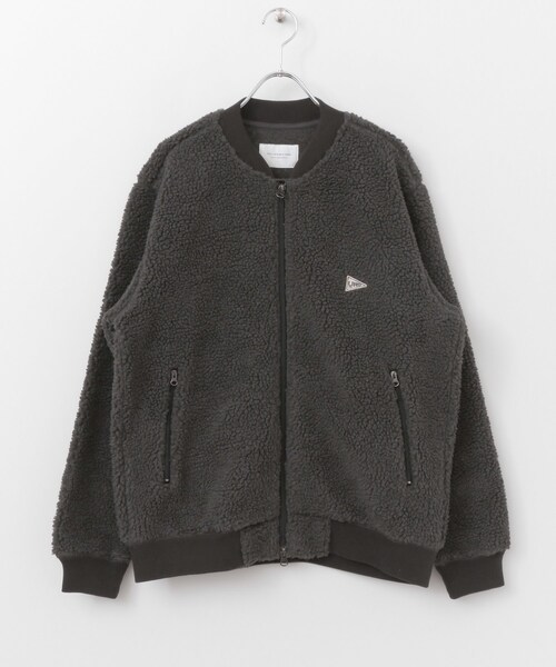 URBAN RESEARCH DOORS（アーバンリサーチドアーズ）の「ボアフリースブルゾン（ジャケット/アウター・メンズ・D.Beige/Charcoal・38/40）」の14枚目の写真