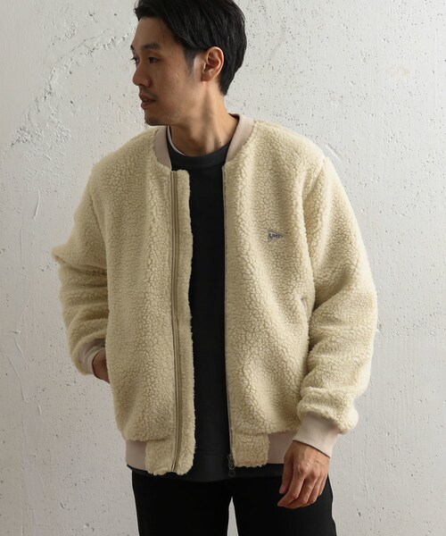 URBAN RESEARCH DOORS（アーバンリサーチドアーズ）の「ボアフリースブルゾン（ジャケット/アウター・メンズ・D.Beige/Charcoal・38/40）」の7枚目の写真